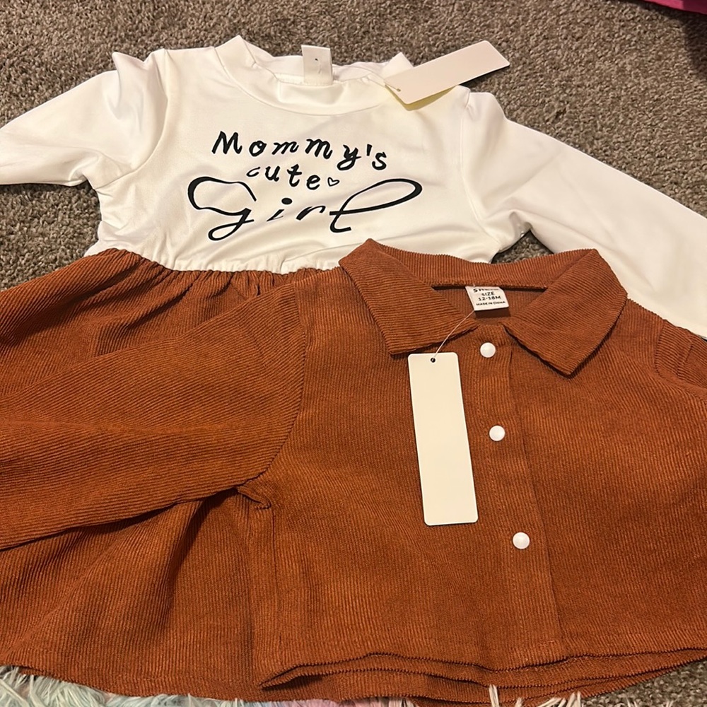 12-18Month 2 piece corduroy dress and jacket